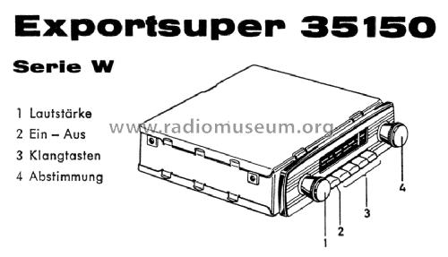Exportsuper 35150 ab W 900001; Blaupunkt Ideal, (ID = 998272) Car Radio