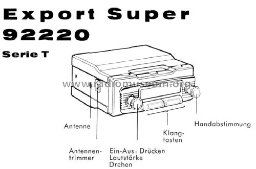 Export Super 92220 ab T 550001; Blaupunkt Ideal, (ID = 988740) Car Radio