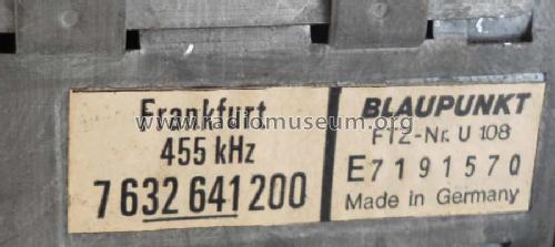 Frankfurt 7.632.641.200 ab 5500001; Blaupunkt Ideal, (ID = 1818104) Car Radio