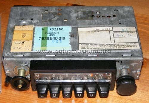 Frankfurt 7.636.640.010; Blaupunkt Ideal, (ID = 1853133) Autoradio