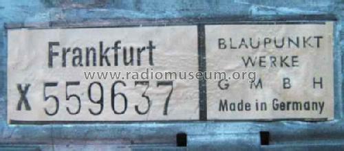 Frankfurt ab X 521001; Blaupunkt Ideal, (ID = 1677749) Car Radio