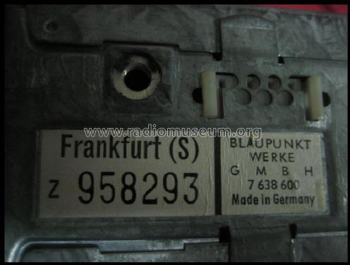 Frankfurt 7.638.600 ab Z 300001; Blaupunkt Ideal, (ID = 488382) Autoradio