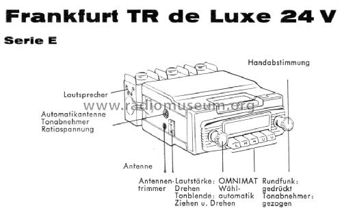 Frankfurt TR de Luxe 24V ab E 796001; Blaupunkt Ideal, (ID = 994491) Car Radio