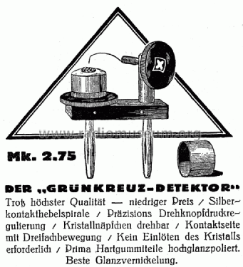 Grünkreuz-Detektor ; Blaupunkt Ideal, (ID = 789516) Radio part