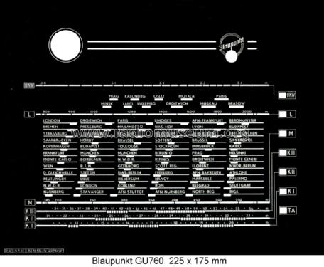GU760W; Blaupunkt Ideal, (ID = 1054722) Radio
