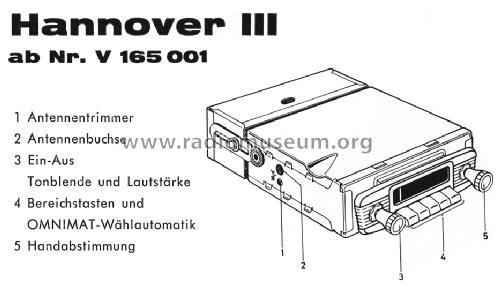 Hannover III ab V165001; Blaupunkt Ideal, (ID = 996073) Car Radio