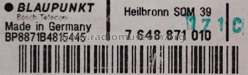 Heilbronn SQM39 7.648.871.010; Blaupunkt Ideal, (ID = 1234639) Car Radio