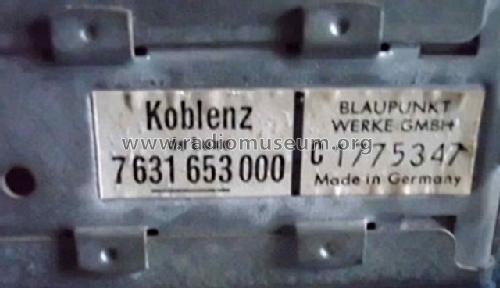 Koblenz de Luxe 7.631.653 ab 1770001; Blaupunkt Ideal, (ID = 1391644) Car Radio