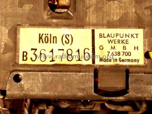 Köln 7.638.700 Serie A+B; Blaupunkt Ideal, (ID = 1593801) Car Radio