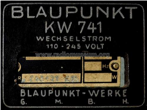 KW741; Blaupunkt Ideal, (ID = 1262102) Radio