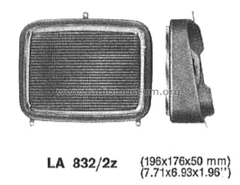 Aufbau-Lautsprecher LA 832/2z; Blaupunkt Ideal, (ID = 1957261) Speaker-P