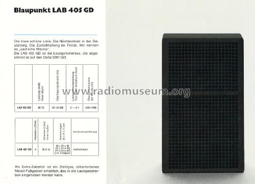LAB 405GD; Blaupunkt Ideal, (ID = 1612969) Parlante