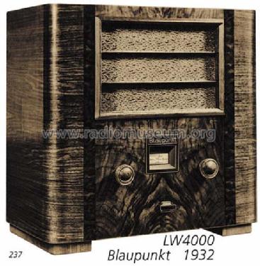 LW4000; Blaupunkt Ideal, (ID = 707695) Radio