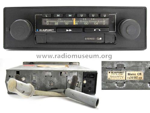 Mainz CR 7.636.982.010; Blaupunkt Ideal, (ID = 780986) Car Radio