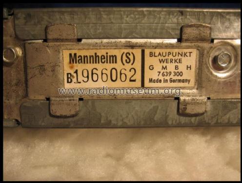 Mannheim 7.639.300 ab 1420001; Blaupunkt Ideal, (ID = 979551) Autoradio