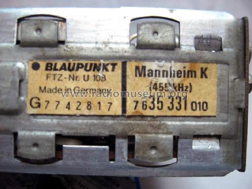 Mannheim K 7.635.331 ab F 7700001; Blaupunkt Ideal, (ID = 436162) Car Radio