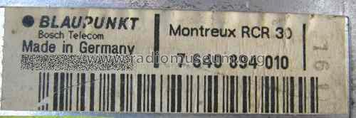 Montreux RCR30 7.640.894.010; Blaupunkt Ideal, (ID = 982915) Car Radio
