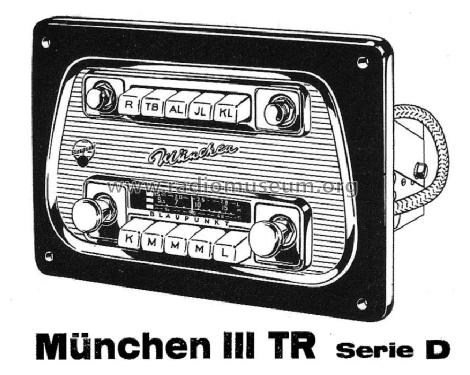 München III TR ab D 980501; Blaupunkt Ideal, (ID = 622858) Car Radio