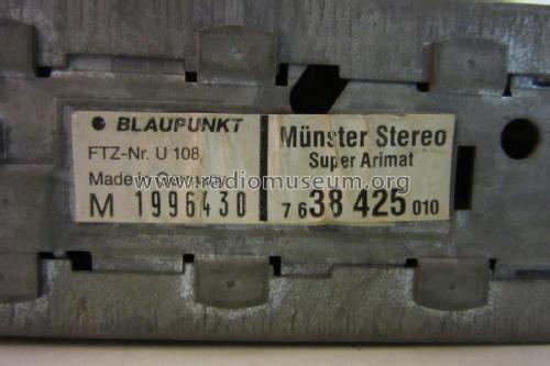 Münster Stereo Super Arimat 7 638 425 010; Blaupunkt Ideal, (ID = 1962240) Car Radio