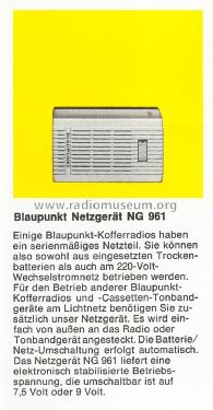 Netzanschlussgerät NG961; Blaupunkt Ideal, (ID = 1608636) Fuente-Al