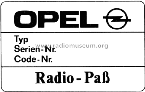 Opel SC 202B / 7 648 855 521; Blaupunkt Ideal, (ID = 1933158) Car Radio