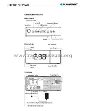 Projection Clock Radio CRP8BK / CRP8WH; Blaupunkt Ideal, (ID = 1872161) Radio