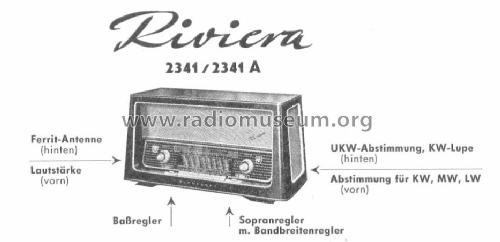 Riviera 3D 2341 / 2341A; Blaupunkt Ideal, (ID = 98092) Radio