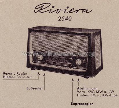 Riviera 2540; Blaupunkt Ideal, (ID = 108887) Radio