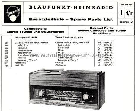 Steuergerät II 23.460; Blaupunkt Ideal, (ID = 1983223) Radio