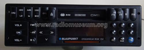 Stockholm RCM 104 7.643.777.510 - 7.643.777.010; Blaupunkt Ideal, (ID = 1811650) Autoradio