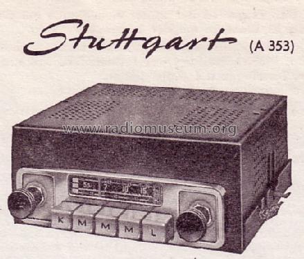 Stuttgart A353; Blaupunkt Ideal, (ID = 108830) Car Radio