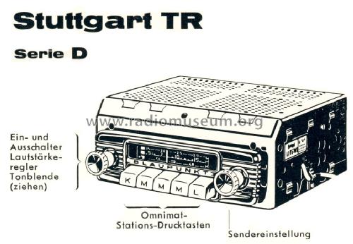 Stuttgart TR ab D 300001; Blaupunkt Ideal, (ID = 980902) Autoradio