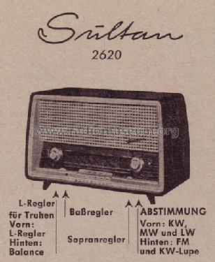 Sultan 2620; Blaupunkt Ideal, (ID = 111205) Radio