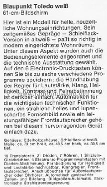 Toledo weiß 7.670.514; Blaupunkt Ideal, (ID = 1092968) Television