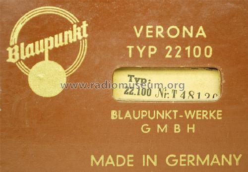 Verona 22100; Blaupunkt Ideal, (ID = 1456276) Radio