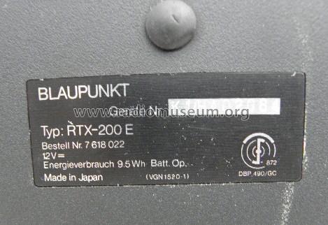 Portable Video Cassette Recorder RTX-200 / 7 618 022; Blaupunkt Ideal, (ID = 933302) Enrég.-R