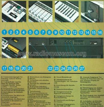 Video-Cassetten-Recorder Videomat Color 7 619 300 703; Blaupunkt Ideal, (ID = 487430) R-Player