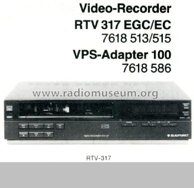 Video Recorder RTV-317; Blaupunkt Ideal, (ID = 1598934) R-Player