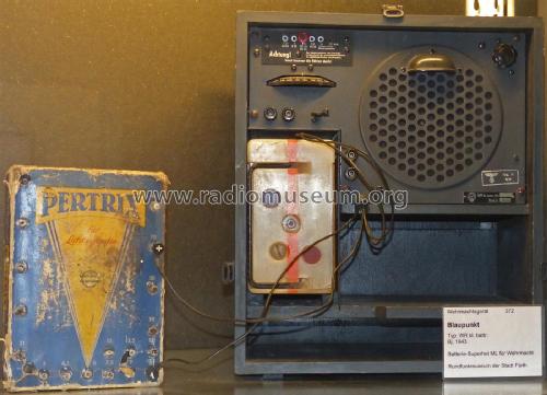 Wehrmacht - Rundfunkempfänger WR kl.battr.; Blaupunkt Ideal, (ID = 1950963) Radio