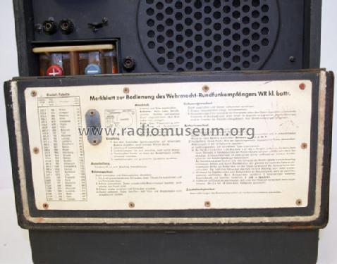 Wehrmacht - Rundfunkempfänger WR kl.battr.; Blaupunkt Ideal, (ID = 256346) Radio