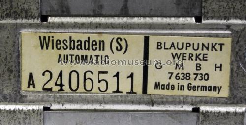 Wiesbaden Automatic 7.638.730 ab A 2384401; Blaupunkt Ideal, (ID = 967910) Autoradio