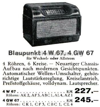 4W67; Blaupunkt Ideal, (ID = 2545202) Radio