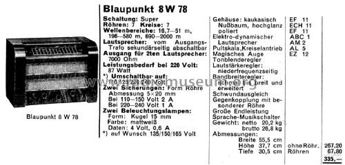 8W78; Blaupunkt Ideal, (ID = 2804054) Radio