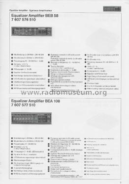 Amplifier - Equalizer-Amplifier - Equalizer ; Blaupunkt Ideal, (ID = 3207724) Paper