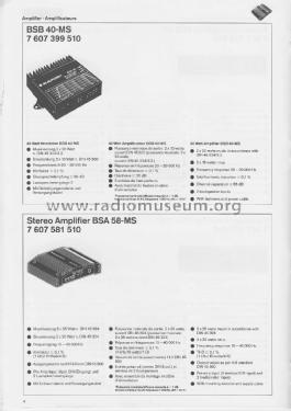 Amplifier - Equalizer-Amplifier - Equalizer ; Blaupunkt Ideal, (ID = 3207725) Paper