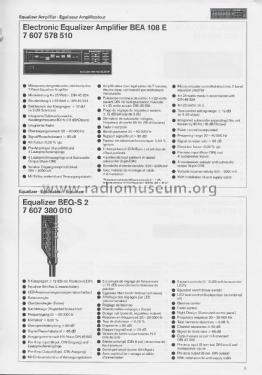 Amplifier - Equalizer-Amplifier - Equalizer ; Blaupunkt Ideal, (ID = 3207726) Paper