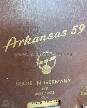 Arkansas 59 Vollstereo 4534 Ch= 2531; Blaupunkt Ideal, (ID = 2560243) Radio