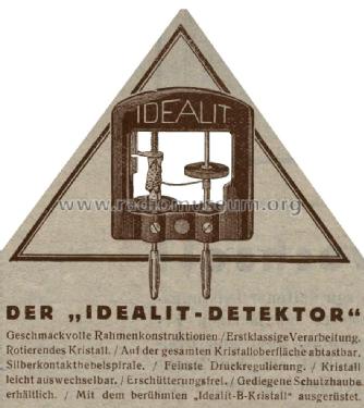 Aufsteck-Detektor Idealit; Blaupunkt Ideal, (ID = 2626105) Radio part