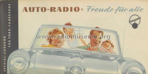 Auto Radio = Freude für alle, Spezialzubehör für Ford-Fahrzeuge ; Blaupunkt Ideal, (ID = 2792367) Paper