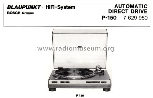 Automatic Direct Drive P-150 7.629.950; Blaupunkt Ideal, (ID = 2222402) R-Player